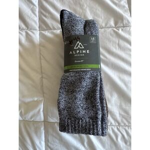 Alpine Design Performance Hiker Crew Socks - 4 Pack Size Large 9-12 New